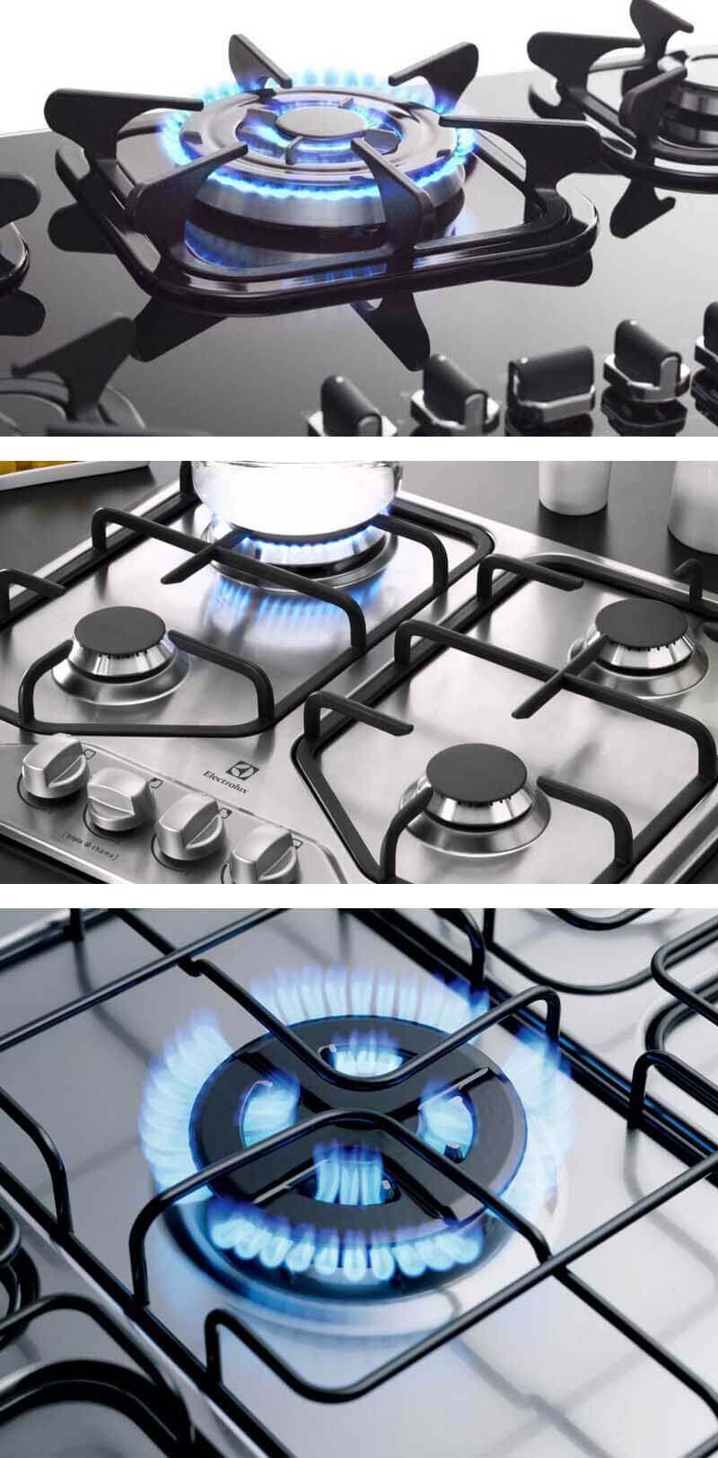 Conversão de gás para fogão, forno e cooktop Electrolux